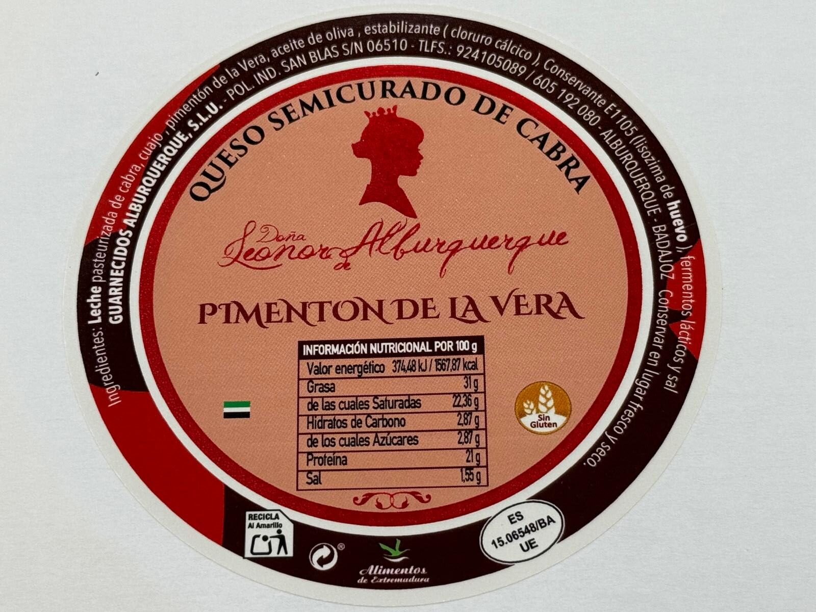 Queso Semicurado Cabra con Pimentón de la Vera - Imagen 4