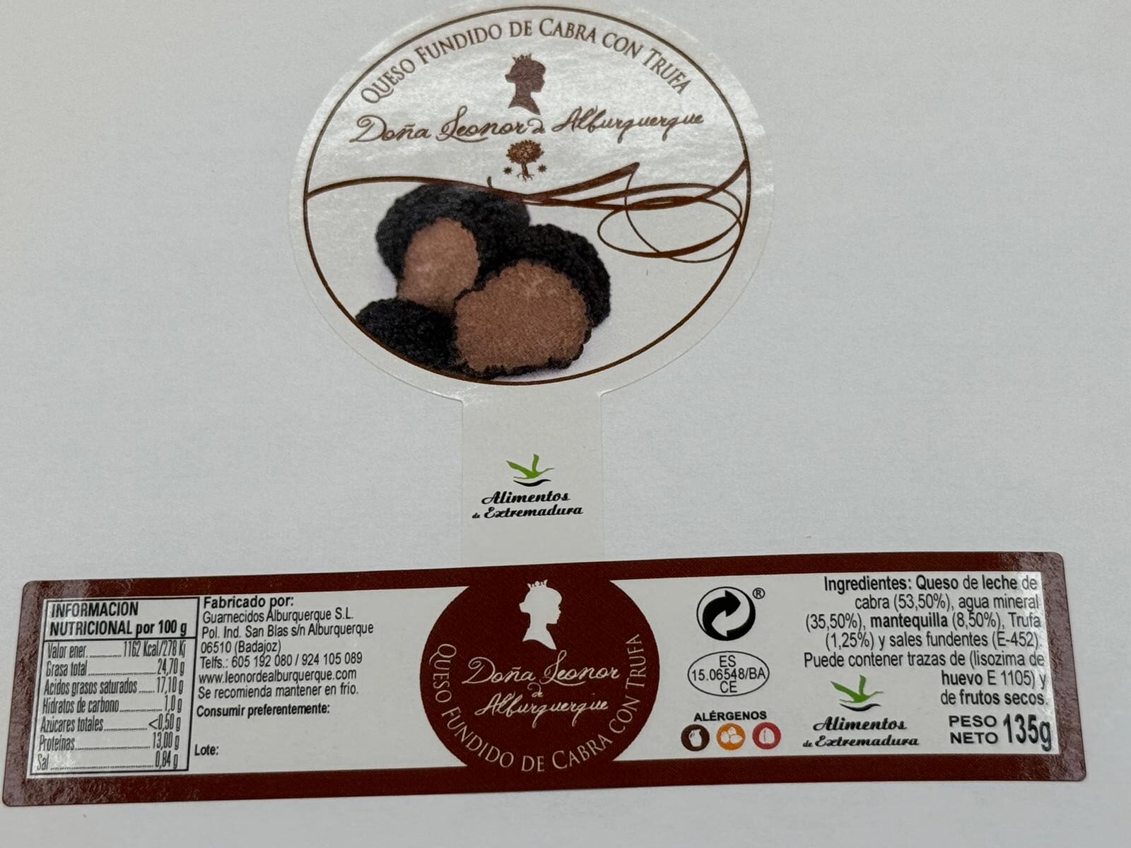 Crema de Queso Fundido de Cabra con Trufa - Imagen 4