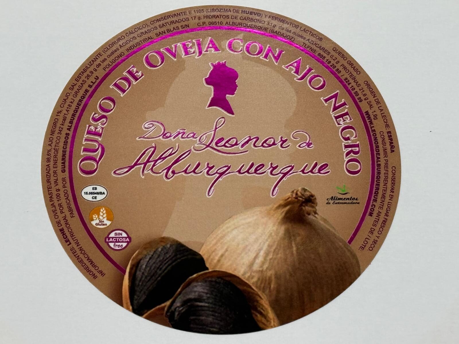 Queso de oveja con ajo negro sin lactosa - Imagen 4